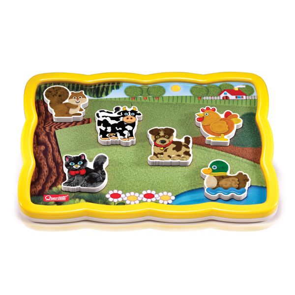 Smart puzzle magnetico fattoria, quercetti, prima infanzia, 18 mesi - 5 anni - 