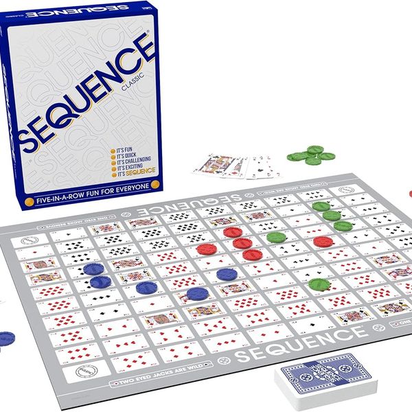 Sequence: il gioco da tavolo strategico per famiglie e amici, divertente e stimolante - 7+ anni - 2-12 giocatori - GOLIATH