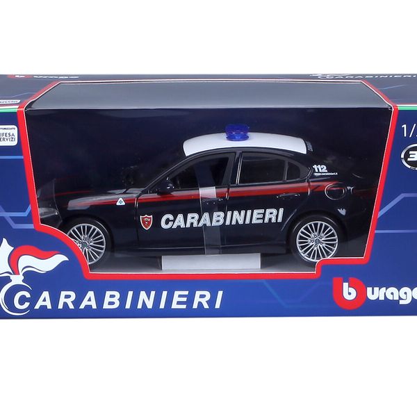 Auto bburago alfa romeo con licenza ufficiale carabinieri in scala 1/24 - BBURAGO