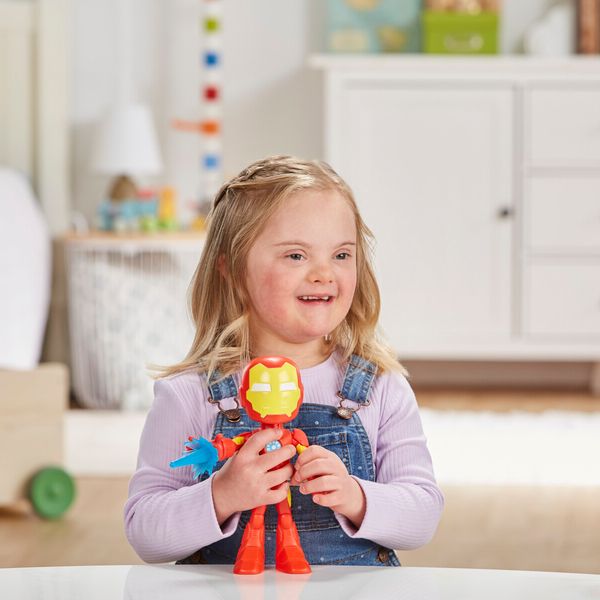 Hasbro marvel spidey e i suoi fantastici amici, mega iron man, action figure giocattolo super hero per età prescolare, per bambini e bambine dai 3 anni in su - SPIDEY, MARVEL