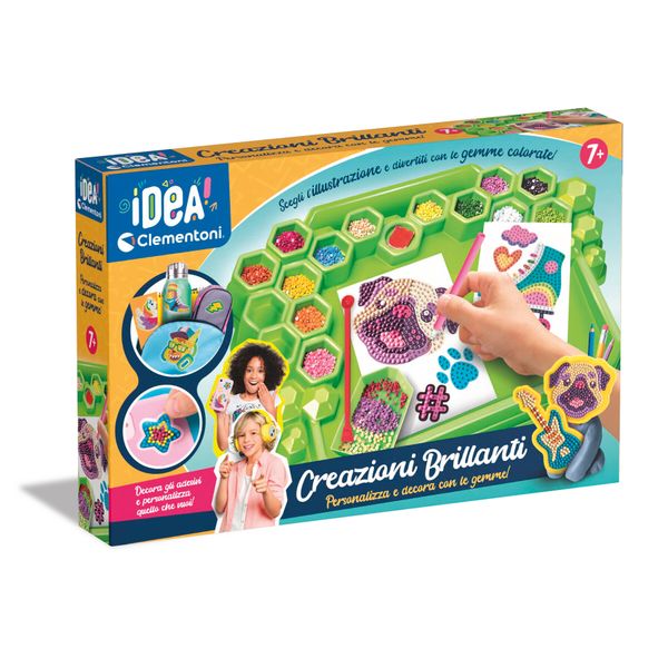 Clementoni - 18678 - idea - creazioni brillanti, gioco creativo - CLEMENTONI, Crea Idea