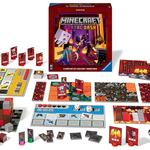 Ravensburger - minecraft magma&monsters, versione italiana, gioco da tavolo strategico, 1-4 giocatori, 10+ anni - MINECRAFT, RAVENSBURGER