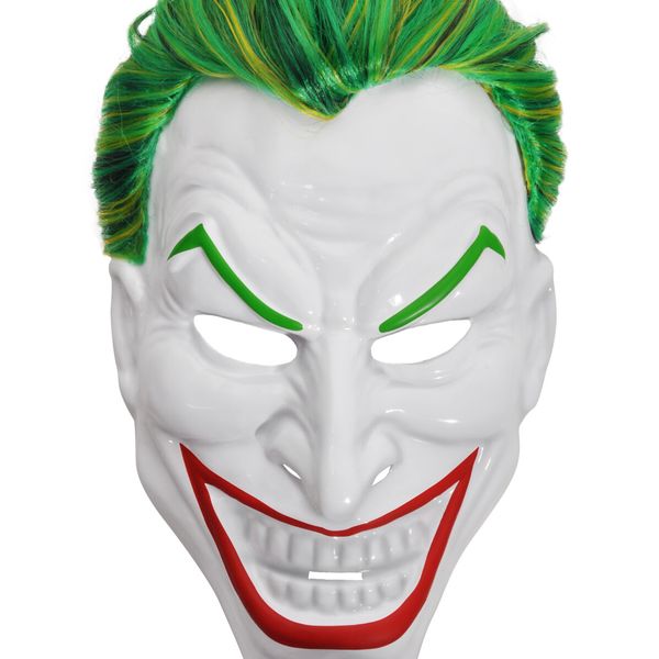 Spaventosa maschera "joker" stampata e con capelli - BATMAN
