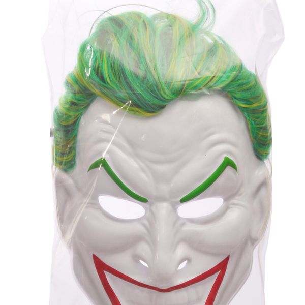 Spaventosa maschera "joker" stampata e con capelli - BATMAN