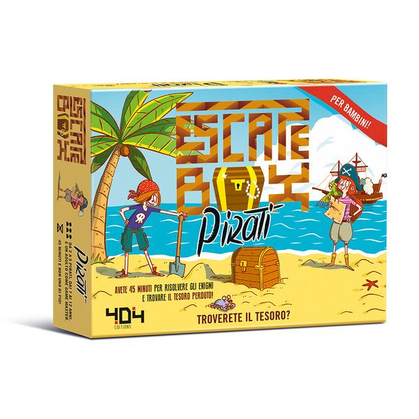 Asmodee - escape box – pirati, escape game, caccia al tesoro - ASMODEE