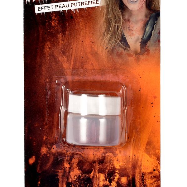Make-up per avere l'effetto di una spaventosa "pelle putrefatta". - 