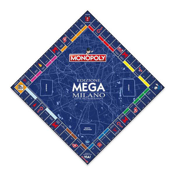 Mega monopoly - edizione città metropolitana di milano - MONOPOLY