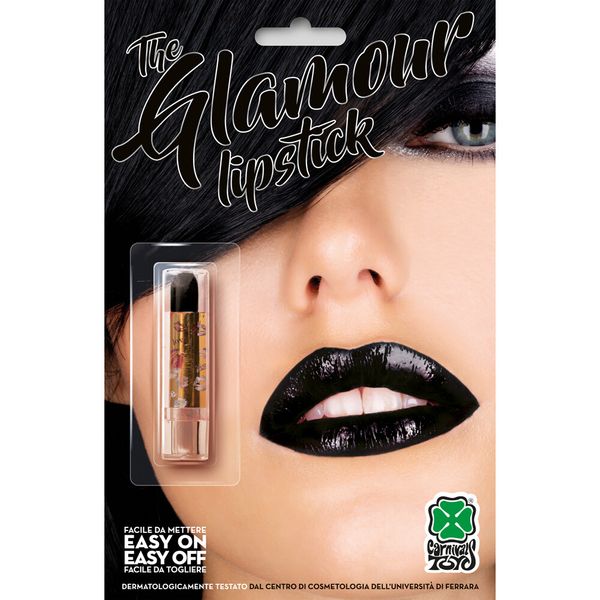 Rossetto nero in blister per rendere le tue labbra irresistibili - CARNIVAL TOYS