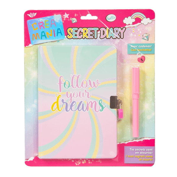 Secret diary  diario segreto con penna - CREA MANIA