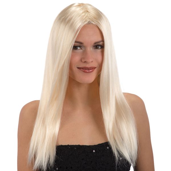 Parrucca lunga liscia in vari colori - CARNIVAL TOYS