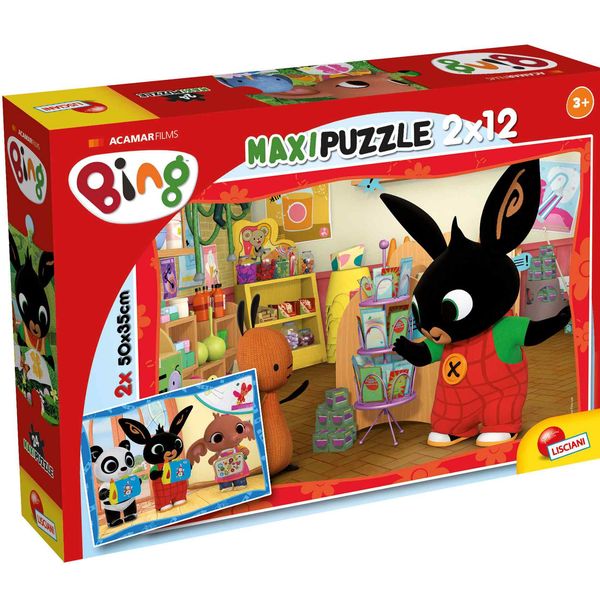 Puzzle supermaxi 12+12  bing - a scuola! - LISCIANI