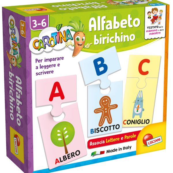 Carotina quadrotte alfabeto birichino - LISCIANI
