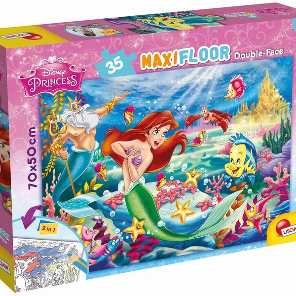 Disney puzzle df maxi floor 35 the little mermaid - DISNEY PRINCESS, LISCIANI, Disney