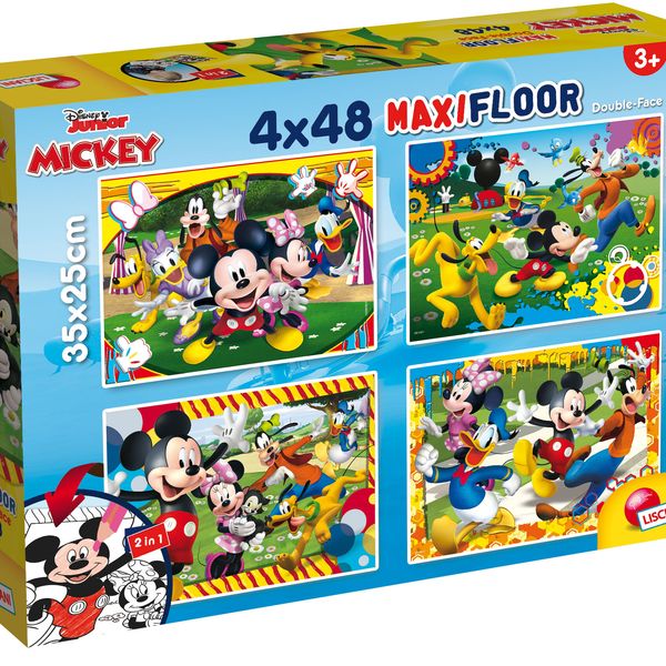 Disney puzzle maxifloor 4 x 48 mickey - LISCIANI, Disney
