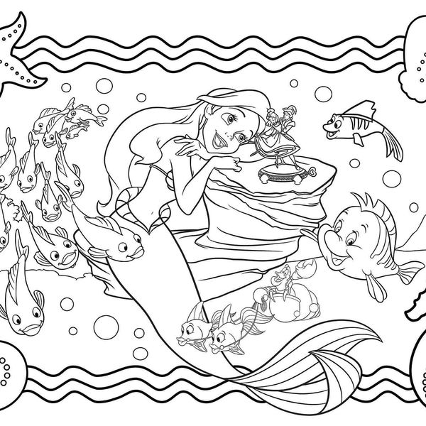 Disney puzzle df maxi floor 60 little mermaid - DISNEY PRINCESS, LISCIANI, Disney