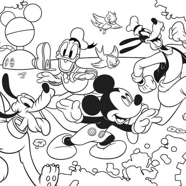 Disney puzzle maxifloor 4 x 48 mickey - LISCIANI, Disney