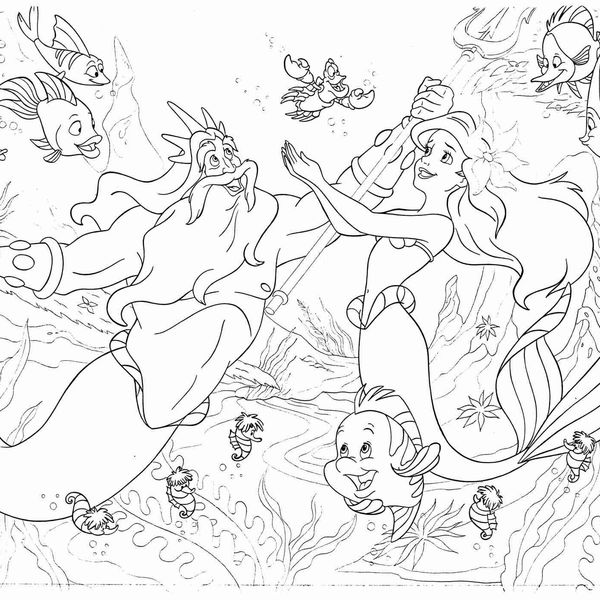 Disney puzzle df maxi floor 108 the little mermaid - DISNEY PRINCESS, LISCIANI, Disney