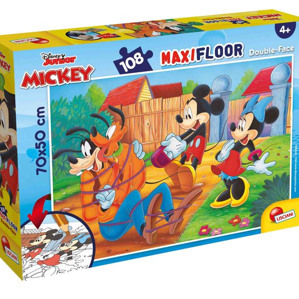 Disney puzzle df maxi floor 108 mickey my friends - LISCIANI, Disney, Mickey Mouse