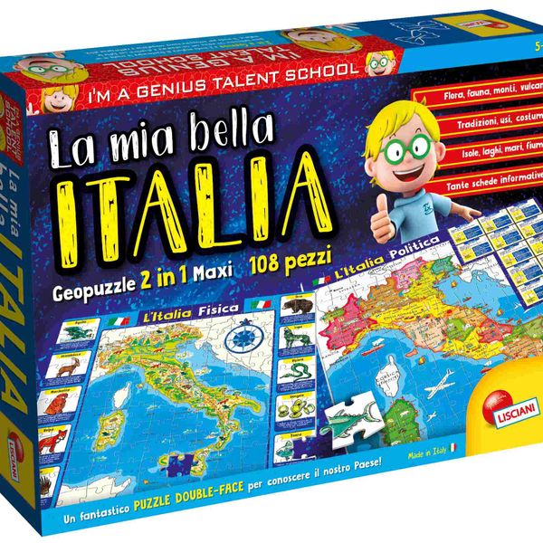 I'm a genius geopuzzle la mia bella italia        . - LISCIANI