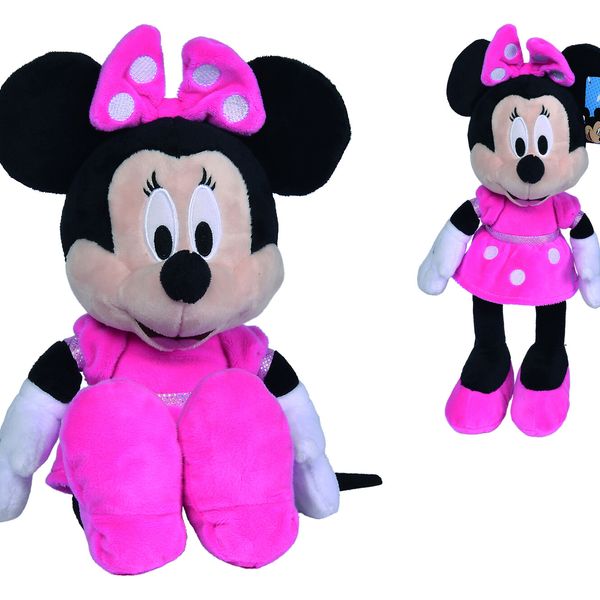 Simba - disney peluche minnie, cm 35, con abito fucsia, + 0 mesi - Disney, Minnie