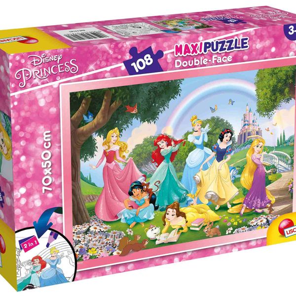 Disney puzzle df maxi floor 108 princess - rainbow world - DISNEY PRINCESS, LISCIANI, Disney