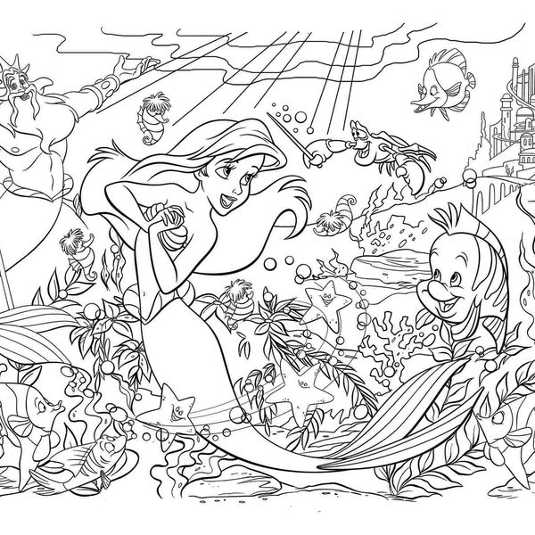 Disney puzzle df maxi floor 35 the little mermaid - DISNEY PRINCESS, LISCIANI, Disney