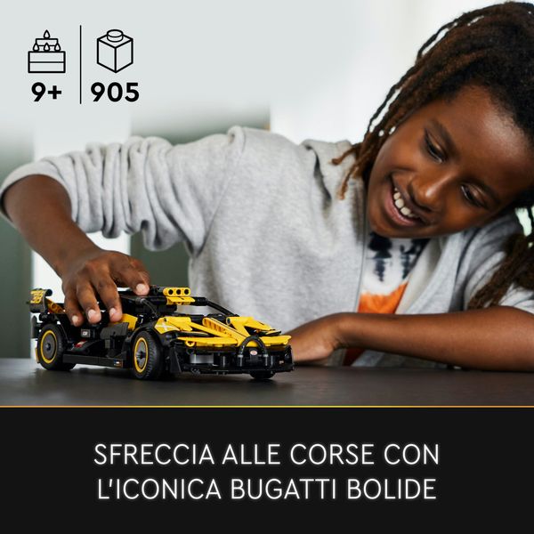 Lego technic 42151 bugatti bolide, kit macchina giocattolo, modellino auto supercar, giochi per bambini, idee regalo - LEGO TECHNIC, LEGO