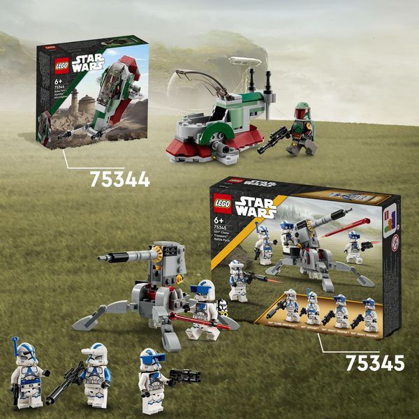Lego star wars 75345 battle pack clone troopers legione 501, modellino da costruire con cannone giocattolo av-7 e 4 personaggi - LEGO® Star Wars™, LEGO, Star Wars