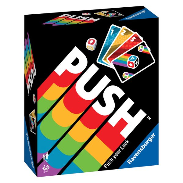 Ravenburger - push, gioco di carte per tutta la famiglia, 8+ anni - 2 - 6 giocatori - RAVENSBURGER