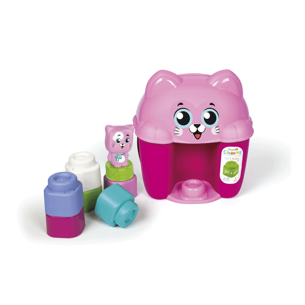 Clementoni - soft clemmy - cat & kitten bucket, mattoncini morbidi - CLEMENTONI, CLEMMY