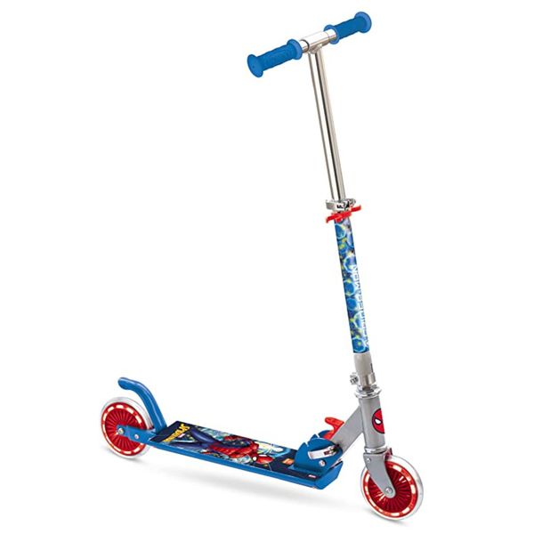 Scooter spiderman monopattino 2 ruote pieghevole in alluminio - Avengers, Spiderman