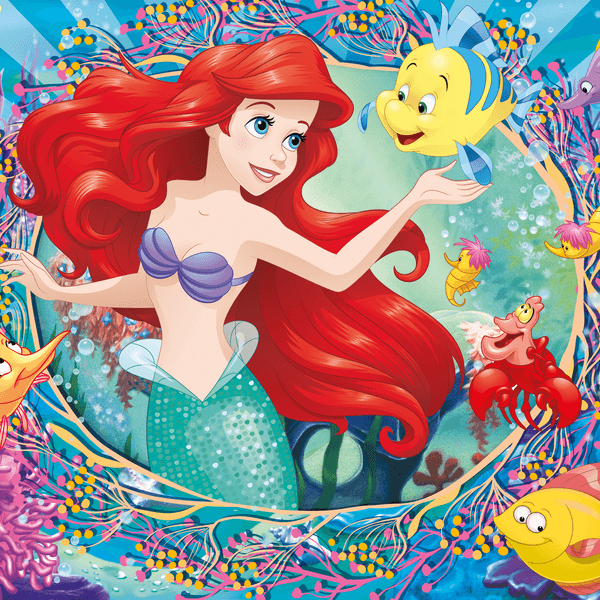 Disney puzzle maxifloor 4 x 48 princess - DISNEY PRINCESS, LISCIANI, Disney