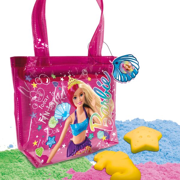 Barbie sand beach 500 g in a shopper summer bag - LISCIANI
