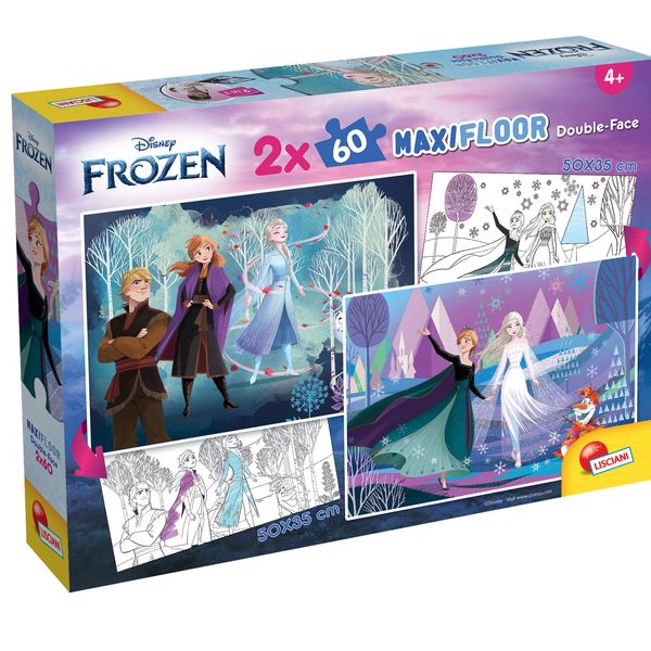 Disney puzzle maxifloor df 2 x 60 frozen - DISNEY PRINCESS, LISCIANI, Disney, Frozen
