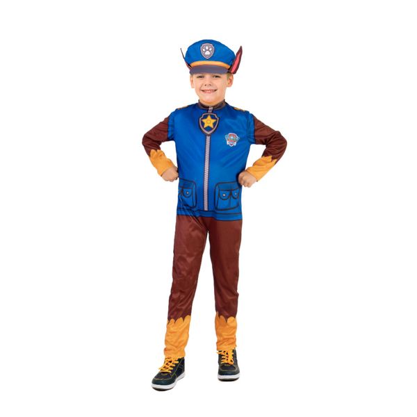 Costume originale di chase dei paw patrols con tutina stampata e cappello con orecchie - Paw Patrol