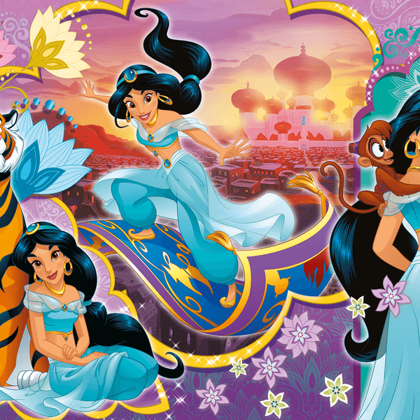 Disney puzzle maxifloor 4 x 48 princess - DISNEY PRINCESS, LISCIANI, Disney