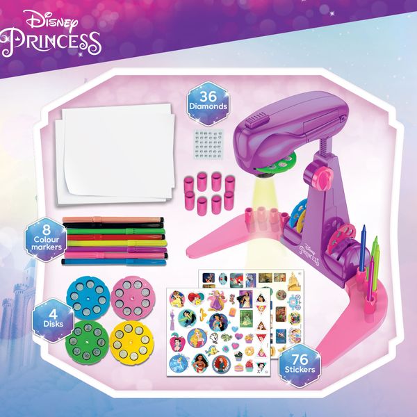 Princess proiettore drawing school - DISNEY PRINCESS, LISCIANI, Disney
