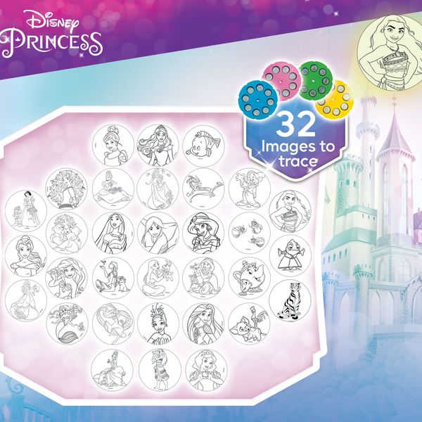 Princess proiettore drawing school - DISNEY PRINCESS, LISCIANI, Disney