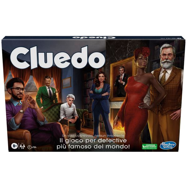 Cluedo classico refresh, gioco in scatola hasbro gaming, giochi di mistero, giochi investigativi, giochi per la famiglia per bambini e adulti - HASBRO GAMING