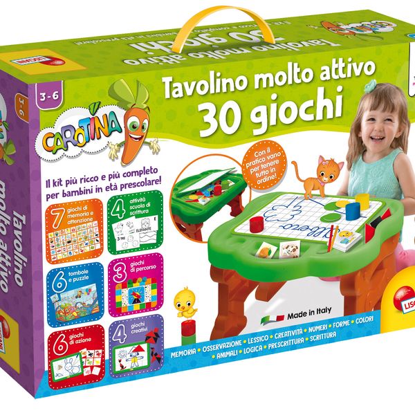 Carotina tavolino molto attivo 30 giochi - LISCIANI