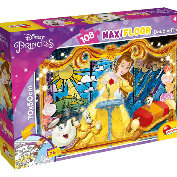 Disney puzzle df maxi floor 108 bella e la bestia - DISNEY PRINCESS, LISCIANI