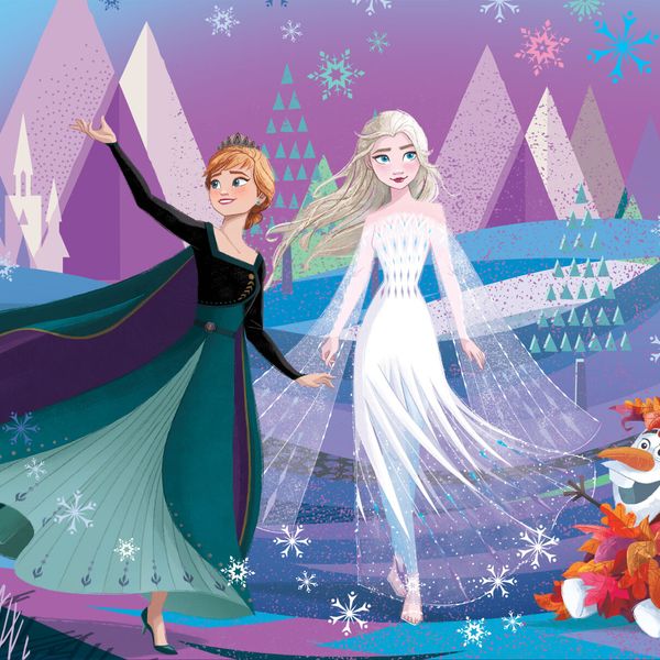Disney puzzle maxifloor df 2 x 60 frozen - DISNEY PRINCESS, LISCIANI, Disney, Frozen