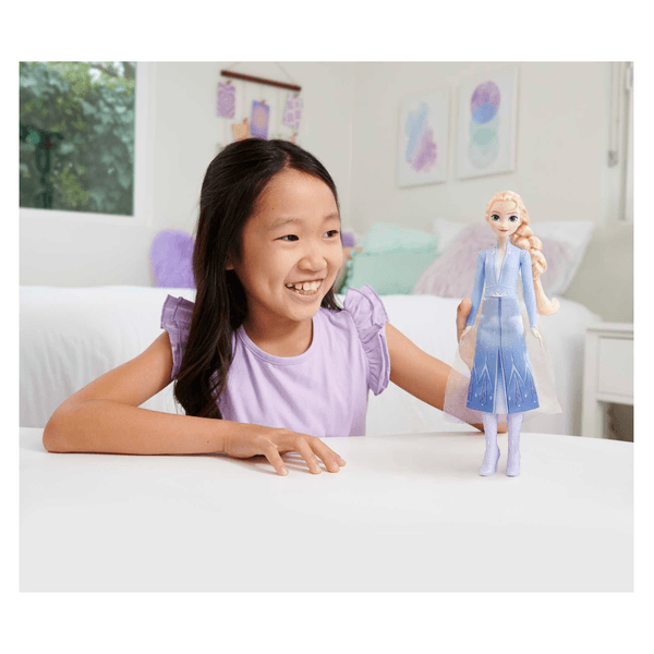 Disney frozen - elsa bambola con abito esclusivo e accessori ispirati ai film disney frozen 2, giocattolo per bambini, 3+ anni, hlw48 - DISNEY PRINCESS, Disney, Frozen