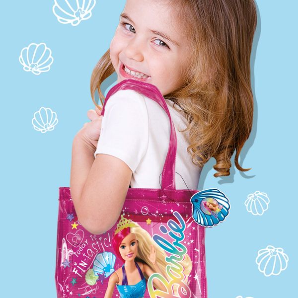 Barbie sand beach 500 g in a shopper summer bag - LISCIANI