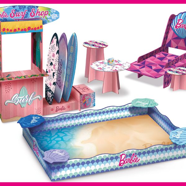 Barbie surf & sand  (doll included) - LISCIANI