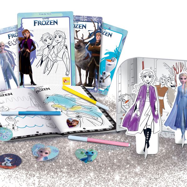Frozen zainetto coloring and drawing school - DISNEY PRINCESS, LISCIANI, Disney, Frozen