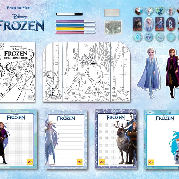 Frozen zainetto coloring and drawing school - DISNEY PRINCESS, LISCIANI, Disney, Frozen