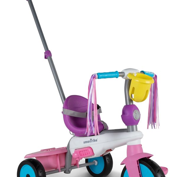 Triciclo 3in1 smartrike breeze, ideale da 15 a 36 mesi, sistema di guida touch steering, ammortizzatori brevettati per il massimo comfort - versione unicorno - SMART TRIKE, SUN&SPORT