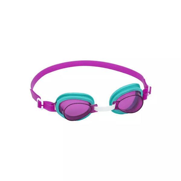 Occhialini lightning swimmer, 3-6 anni, 3 colori assortiti in silicone , lenti con protezione  uv - Bestway