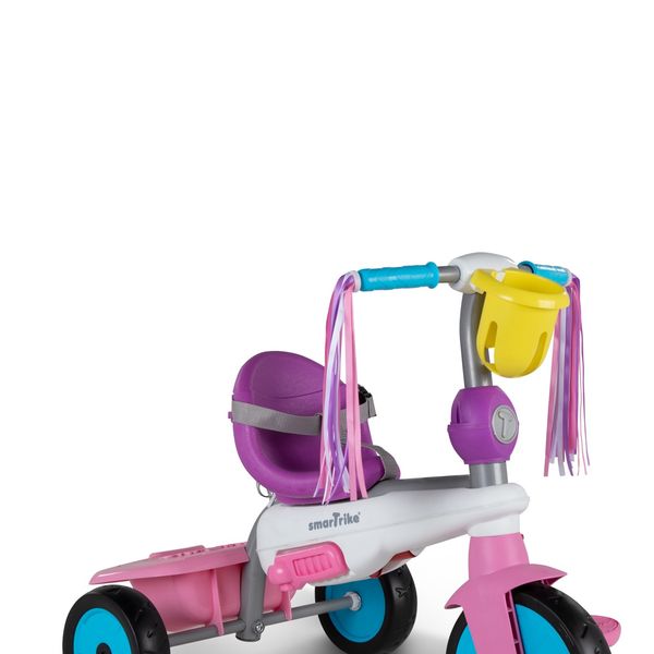 Triciclo 3in1 smartrike breeze, ideale da 15 a 36 mesi, sistema di guida touch steering, ammortizzatori brevettati per il massimo comfort - versione unicorno - SMART TRIKE, SUN&SPORT